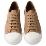 PRADA Низкие кожаные кроссовки мужские brown - фото 7