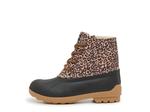Ботинки Sperry Port Duck Boot - Kids', Black/Brown Leopard Print - фото 3