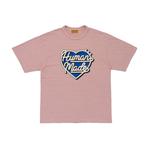 Футболка с принтом в виде сердца HUMAN MADE, розовый - фото