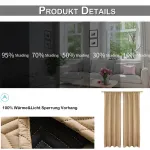 Шторы Easy home, бежевый - фото 3