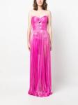 Iris Serban вечернее платье Vera без бретелей, розовый - фото 2