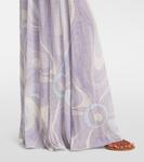 Платье из сборной шерстяной ткани Iride Pucci, Lavander - фото 6