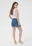 Джинсовые шорты Kaffe, цвет Washed Destroyed Blue Denim - фото 3