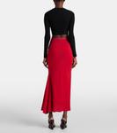 Юбка миди с высокой талией Rick Owens, Cardinal Red - фото 3