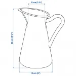 Ваза/кувшин, белый, 22 см, SOCKERÄRT IKEA - фото 8