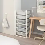 Стеллаж с ящиками, белый, 50х51х104 см, JONAXEL IKEA - фото 4