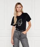 Футболка женская Liu Jo со стразами, черный - фото 3