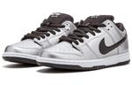 Кроссовки sb dunk low pro Nike, серебряный - фото 2