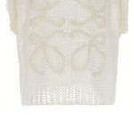 Свитер женский Loewe без рукавов, белый - фото 6