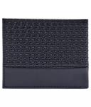 Кошелек мужской Calvin Klein кожаный с тиснением из монограмм, черный - фото 2