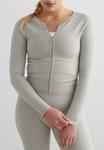 Кардиган aim’n SEAMLESS ZIP, Grey - фото 5