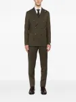 Двубортный костюм Luigi Bianchi Mantova, зеленый - фото 2