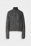 Джемпер Marc O'Polo LONGSLEEVE STAND UP COLLAR CABLE, Night Grey Melange/Mottled Grey - фото 7