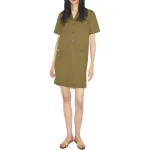 Женское платье с короткими рукавами Tory Burch, earth tone - фото 4