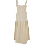 Длинное платье Urban Classics Valance Summer Sleveless, бежевый - фото