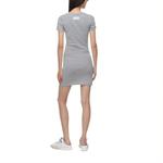 Футболка-платье с вышитым логотипом Marine Serre, серый - фото 4