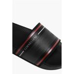 Резиновые шлепанцы с логотипом Corneliani, Black - фото 4