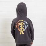 Худи черного минерального цвета No Issueo TINY WHALES - фото 3