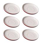 Набор блюдец для эспрессо jasper, 6 шт. Ritzenhoff, красный - фото