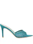 Декорированные босоножки Rania 85 Gianvito Rossi, синий - фото