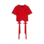 Футболка Simone Rocha Bow Tail Easy T-Shirt, Red - фото