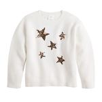 Детский джемпер для девочки Jumping Beans, Star Placement Ivory - фото
