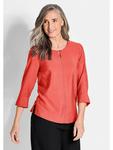Блузка GOLDNER, коралловый - фото