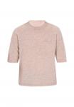 Футболка DreiMaster Basic T-shirt, Stone Melange/Beige - фото 5