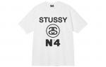Футболка серии NO.4 унисекс Stussy, серый - фото