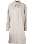 Kwaidan Editions платье-рубашка оверсайз, нейтральный - фото