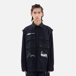 Рубашка мужская черная Evisu, черный - фото 3