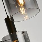 Подвесной светильник 42x35 см, черный - фото 2