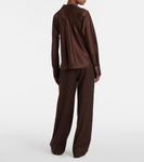 Шелковая рубашка Vince, Espresso - фото 3