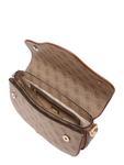 Сумка через плечо GUESS DEA FLAP SHOULDER BAG, Chestnut brown/Light brown - фото 5