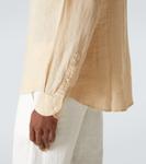 Льняная рубашка Fedeli, бежевый - фото 6