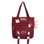 Deli Bear Нейлоновый рюкзак женский, Blue Backpack with Rabbit Charm - фото 8