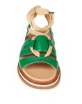 Сандалии Hogan, зеленый - фото 4