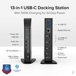 Док-станция Plugable USB Type-C Triple Display Docking Station UD-ULTCDL - фото 2