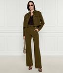 Брюки Regular fit Pinko, хаки - фото 2