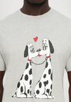 Футболка Carne Bollente THE POOCH SMOOCH, Melange Grey/Grey - фото 6