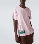 Футболка из хлопкового джерси с принтом Cobra Bode, розовый - фото 5