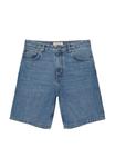 Джинсовые шорты Baggy Bermuda PULL&BEAR, синий деним - фото
