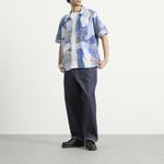 Рубашка Гейба Folk, dot print синий mono - фото 4