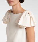 Мини-платье Crepe Couture Valentino, Avorio - фото 4