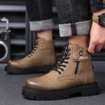 Мужские ботинки Martin Boots Black Mulinsen, Коричневые с подкладкой - фото 5