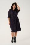 Платье-рубашка KAFFE CURVE, темно-синий - фото 3