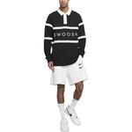 Nike Свитшот Swoosh мужской черный/белый - фото 4