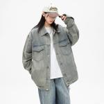 Ice flying Джинсовая куртка унисекс, A1411 Yellow Mud[Lite] - фото 13