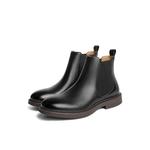 Челси Ботинки 3.5 см Мужские Черно-Коричневые BELLE, Коричневая Подкладка из Флиса - фото 5