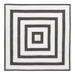 TOTEME Геометрический принт Поплиновый шарф, White - фото